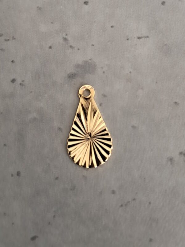hanger pendant goud 13 mm x 7 mm