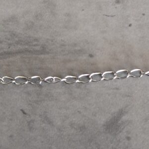 jasseron 3 mm x 2 mm zilver 10 cm