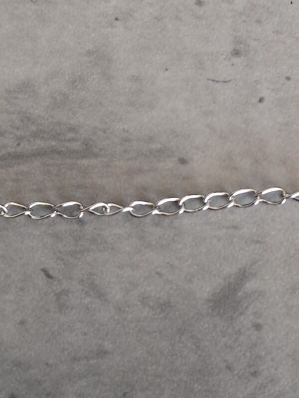 jasseron 3 mm x 2 mm zilver 10 cm