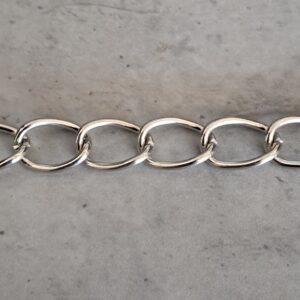 jasseron 14 mm x 10 mm zilver 10 cm