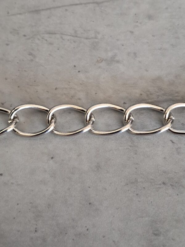 jasseron 14 mm x 10 mm zilver 10 cm