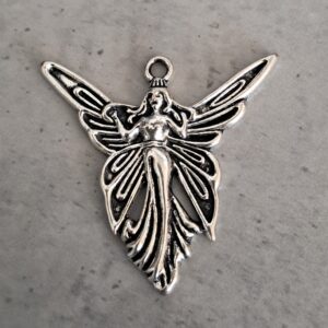 bedel zilver fairy angel 42 mm x 39 mm
