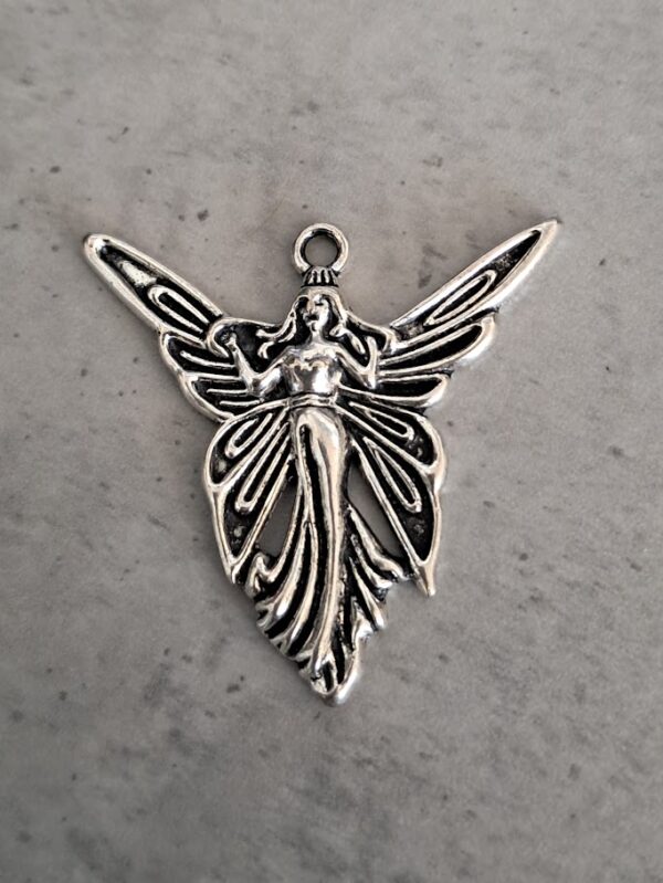 bedel zilver fairy angel 42 mm x 39 mm