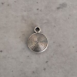 bedel zilver spiraal 11 mm x 9 mm