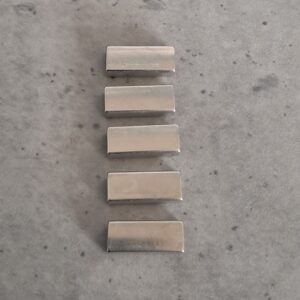 leerschuiver zilver 12 mm x 5 mm