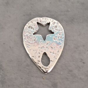 bedel zilver ovaal 25 mm x 18 mm