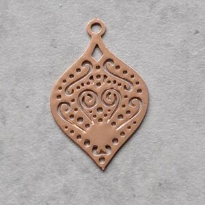 hanger bohemian rose goud 24 mm x 15 mm
