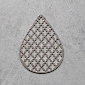 ornament zilver 41 mm x 29 mm