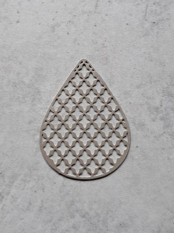 ornament zilver 41 mm x 29 mm