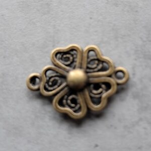 connector brons bloem 20 mm