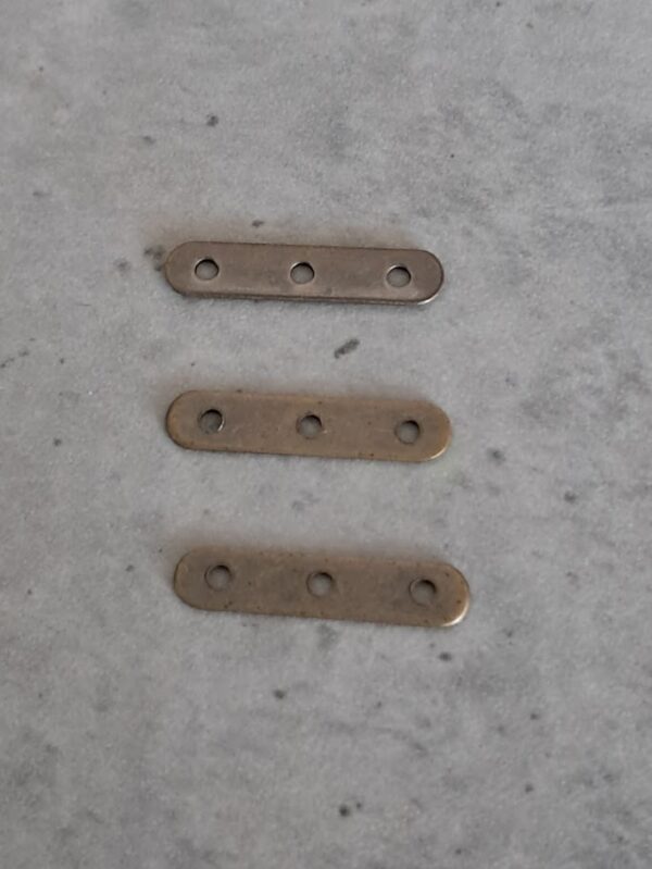 verdeler koper 3 gats 17 mm x 4 mm 3 stuks