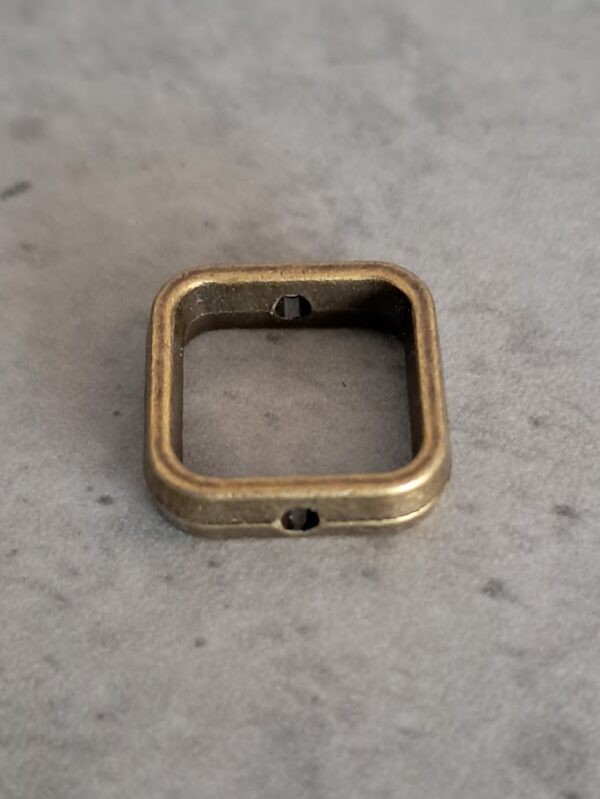 frame koper 12 mm x 12 mm met 2 rijggaatjes
