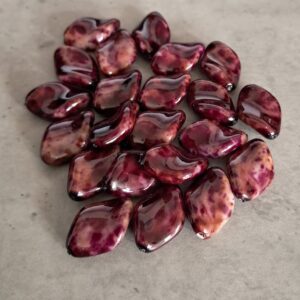 kraal kunstof bruin 16 mm x 10 mm 22 stuks
