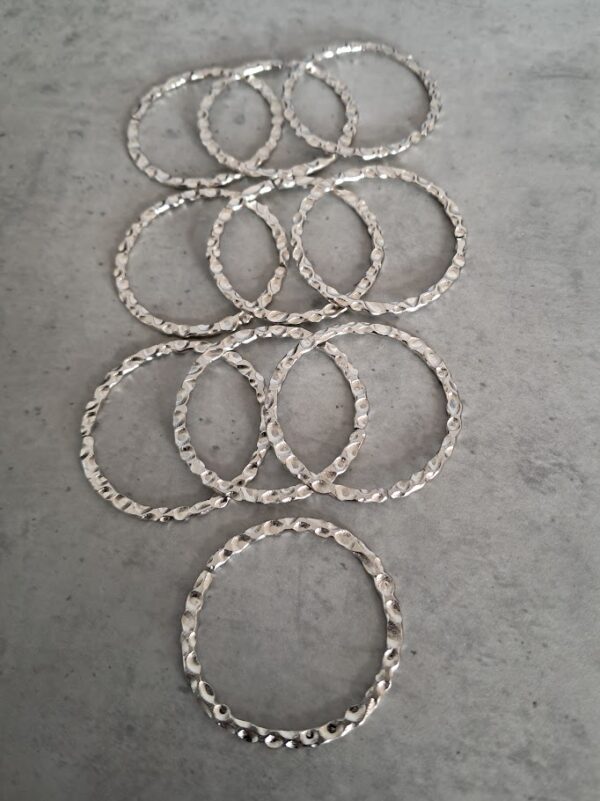ring gesloten zilver 35 mm 10 stuks