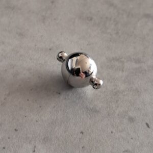 magneetsluiting zilver bol 12 mm x 8 mm