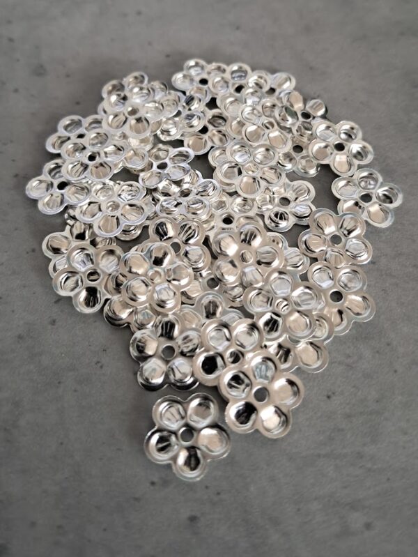 pailletten zilver 12 mm 100 stuks