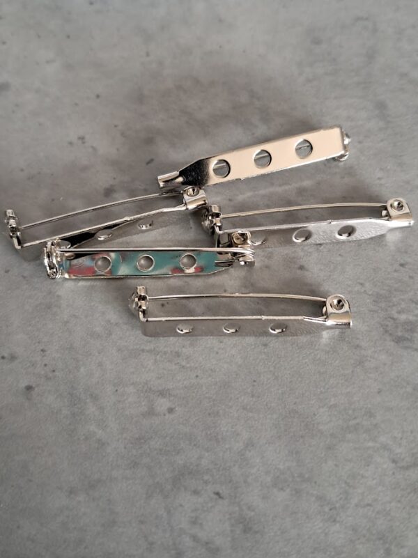 broche speld zilver 30 mm 5 stuks