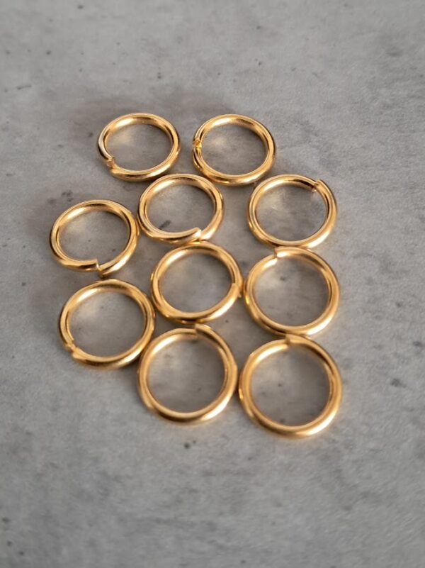 buigring goud 10 mm 10 stuks