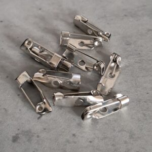 broche speld zilver 15 mm 10 stuks