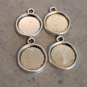 hanger cabochon setting 12 mm 4 stuks