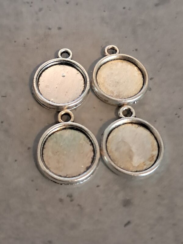 hanger cabochon setting 12 mm 4 stuks