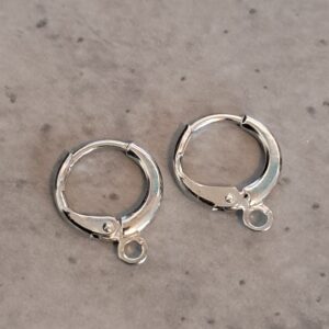 oorbelring zilver 10 mm per paar