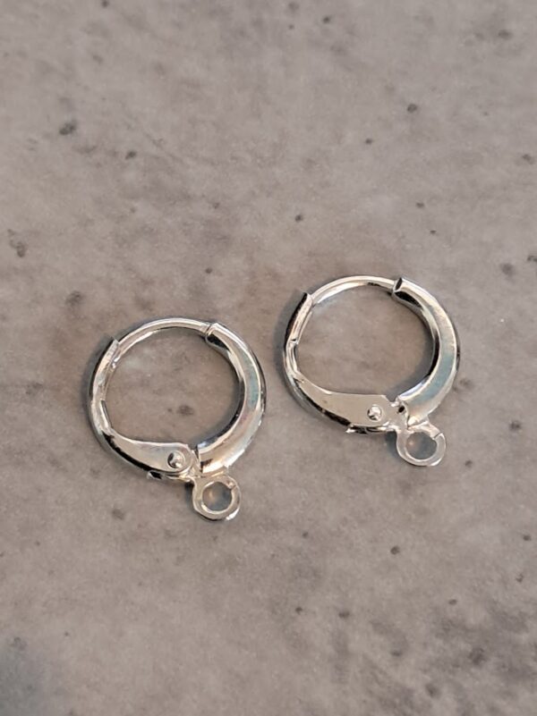 oorbelring zilver 10 mm per paar
