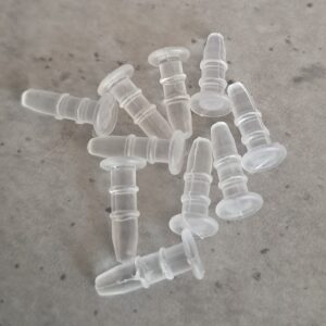 telefoonplug doorzichtig met oog 10 stuks
