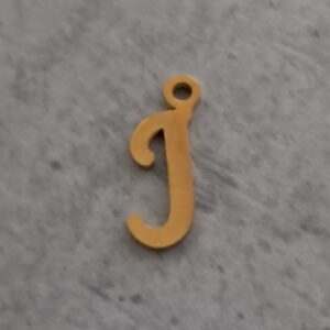 bedel goud letter J 14 mm