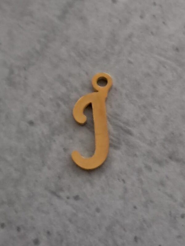 bedel goud letter J 14 mm