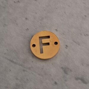 connector goud initial F 10 mm
