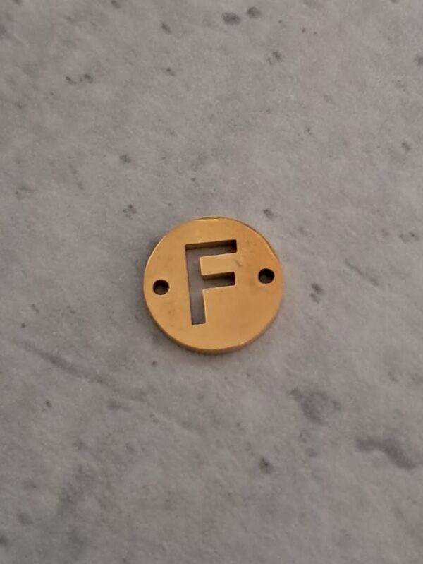 connector goud initial F 10 mm