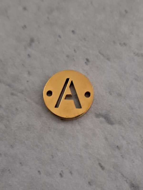 connector goud initial A 10 mm