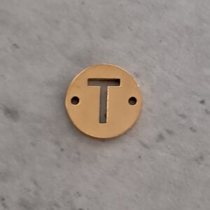 connector goud initial T 10 mm