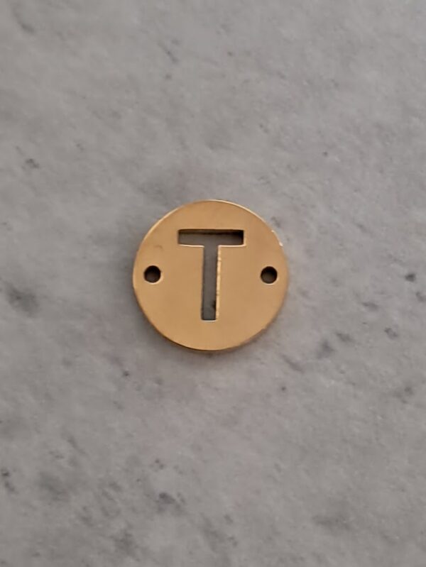 connector goud initial T 10 mm