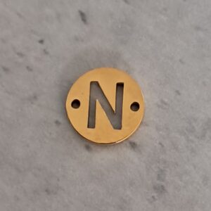 connector goud initial N 10 mm