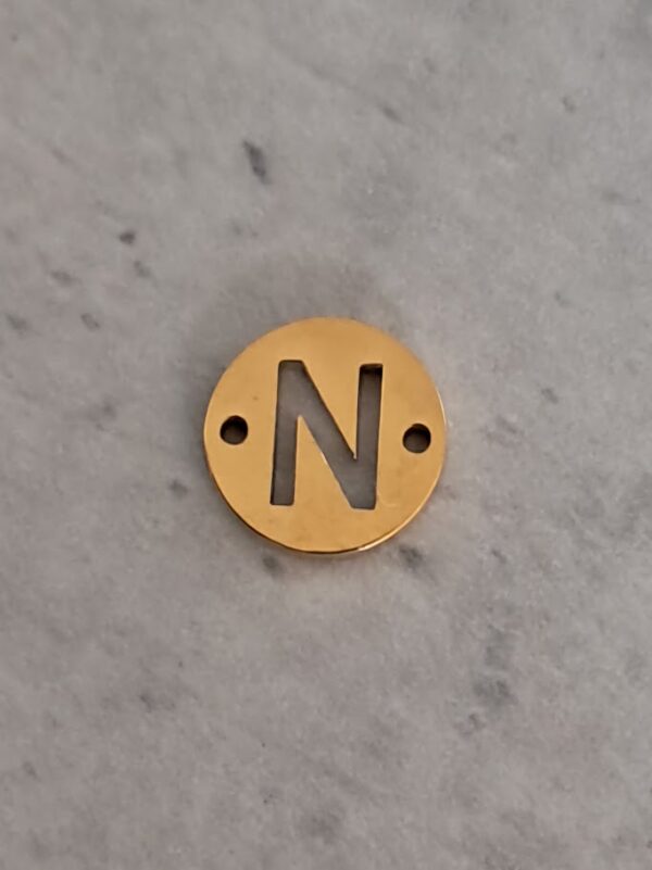 connector goud initial N 10 mm