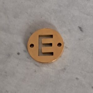 connector goud initial E 10 mm