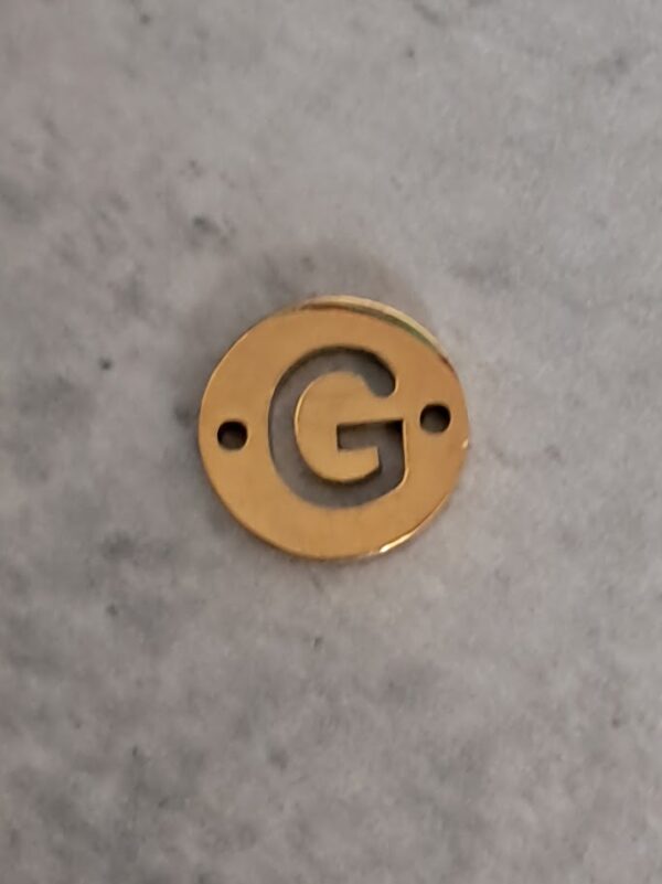 connector goud initial G 10 mm
