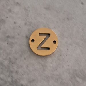 connector goud initial Z 10 mm
