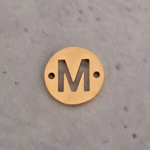 connector goud initial M 10 mm