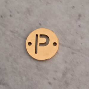 connector goud initial P 10 mm