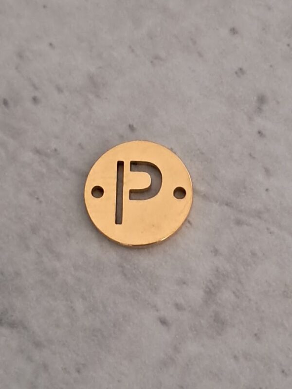 connector goud initial P 10 mm