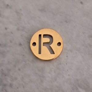 connector goud initial R 10 mm
