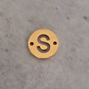 connector goud initial S 10 mm