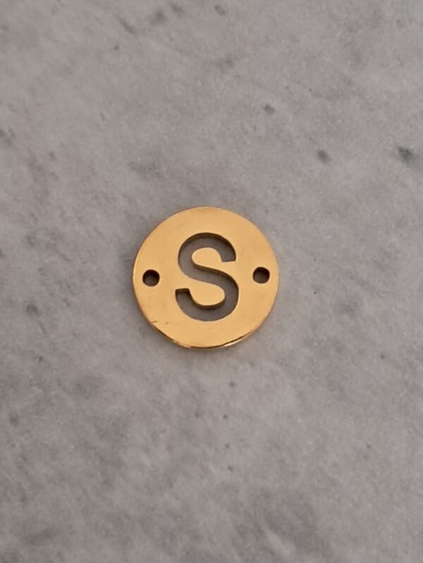 connector goud initial S 10 mm