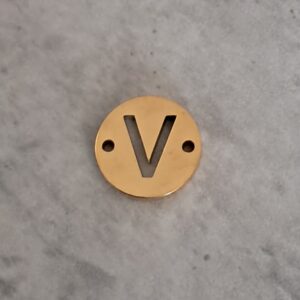 connector goud initial V 10 mm