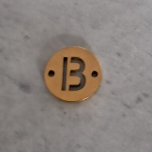 connector goud initial B 10 mm