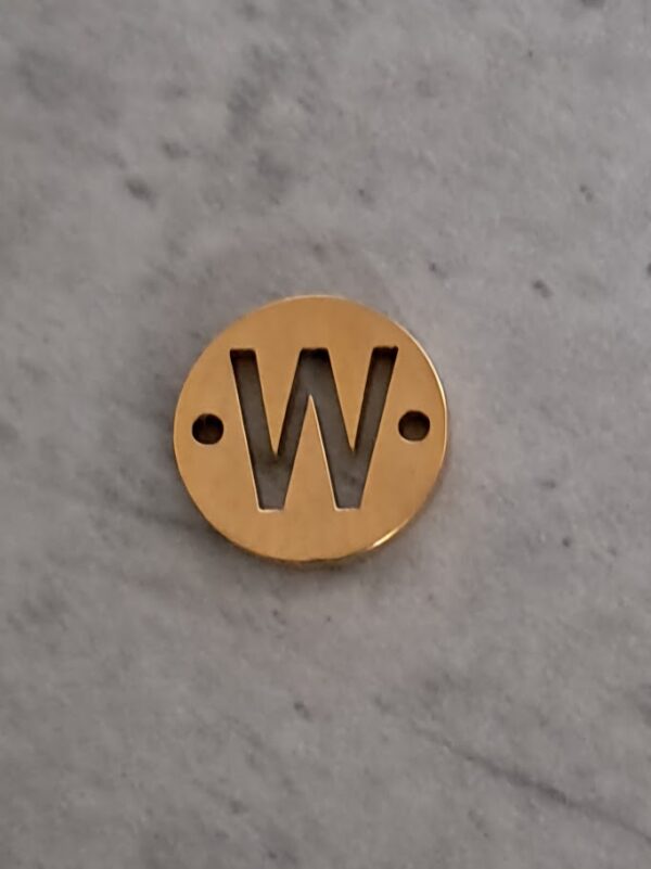 connector goud initial W 10 mm