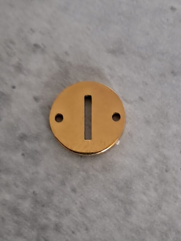 connector goud initial I 10 mm